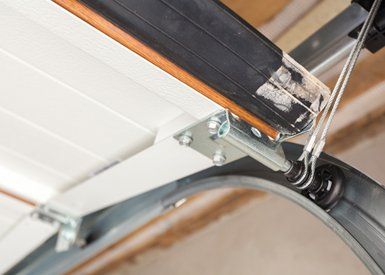 Residential Garage Doors — Close Up View Of A Garage Door in Glendale Heights, IL