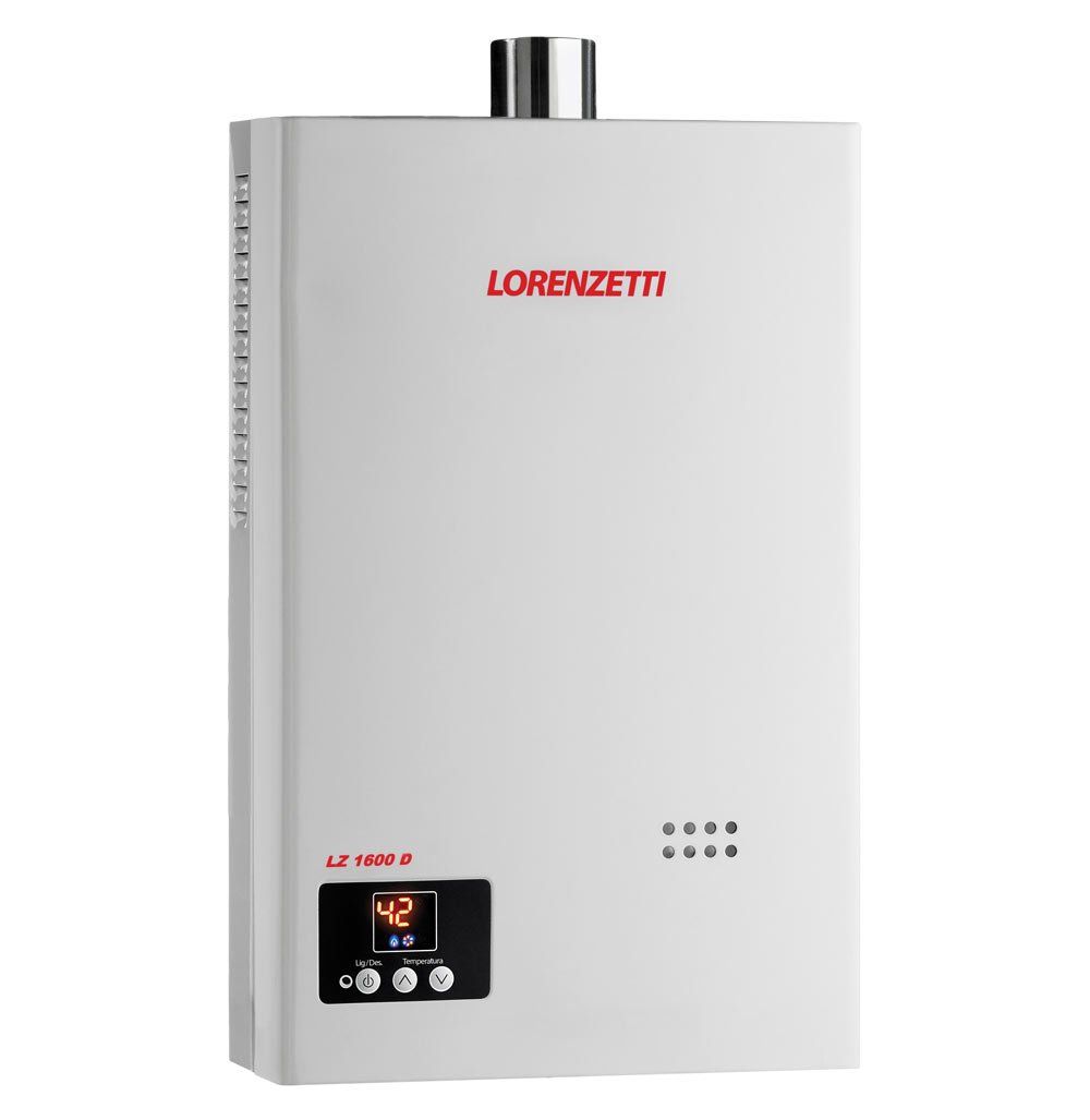 Aquecedor de água a gás Lorenzetti modelo LZ1600 D