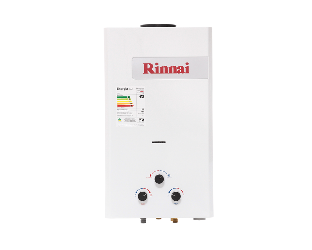 Aquecedor de água a gás RINNAI modelo M15