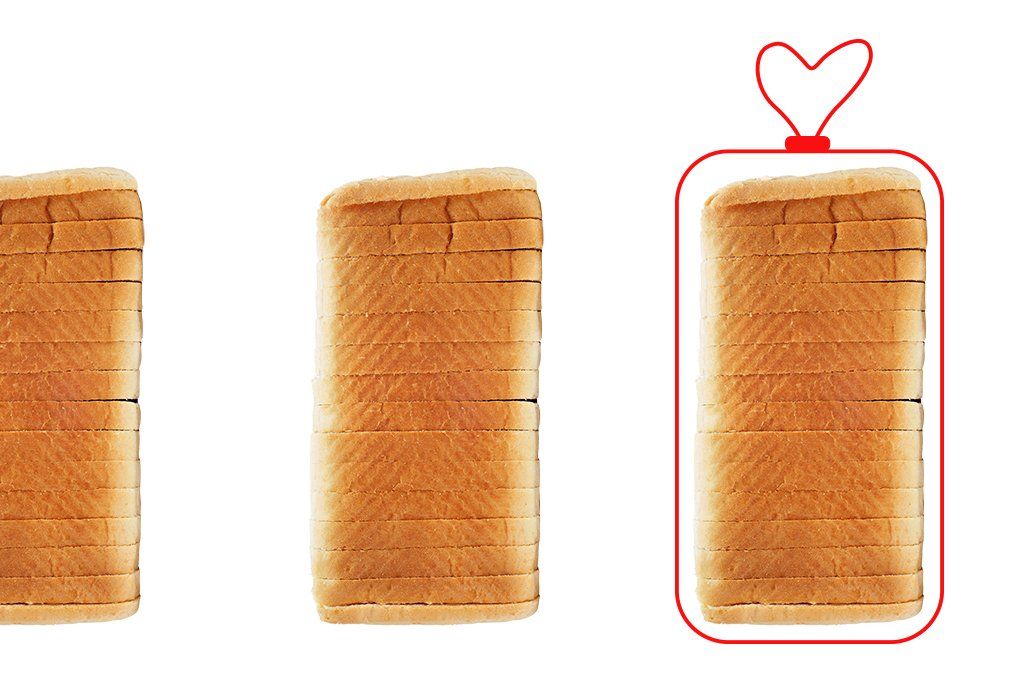 Bread in bag with bread clip