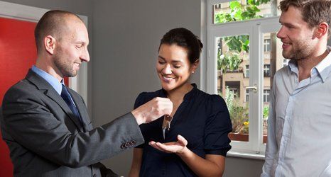 Handing over a key