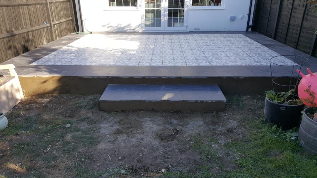 Tiled Patio
