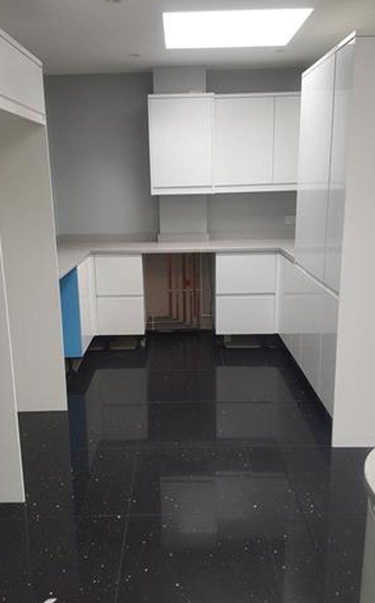 Tiled kitchen