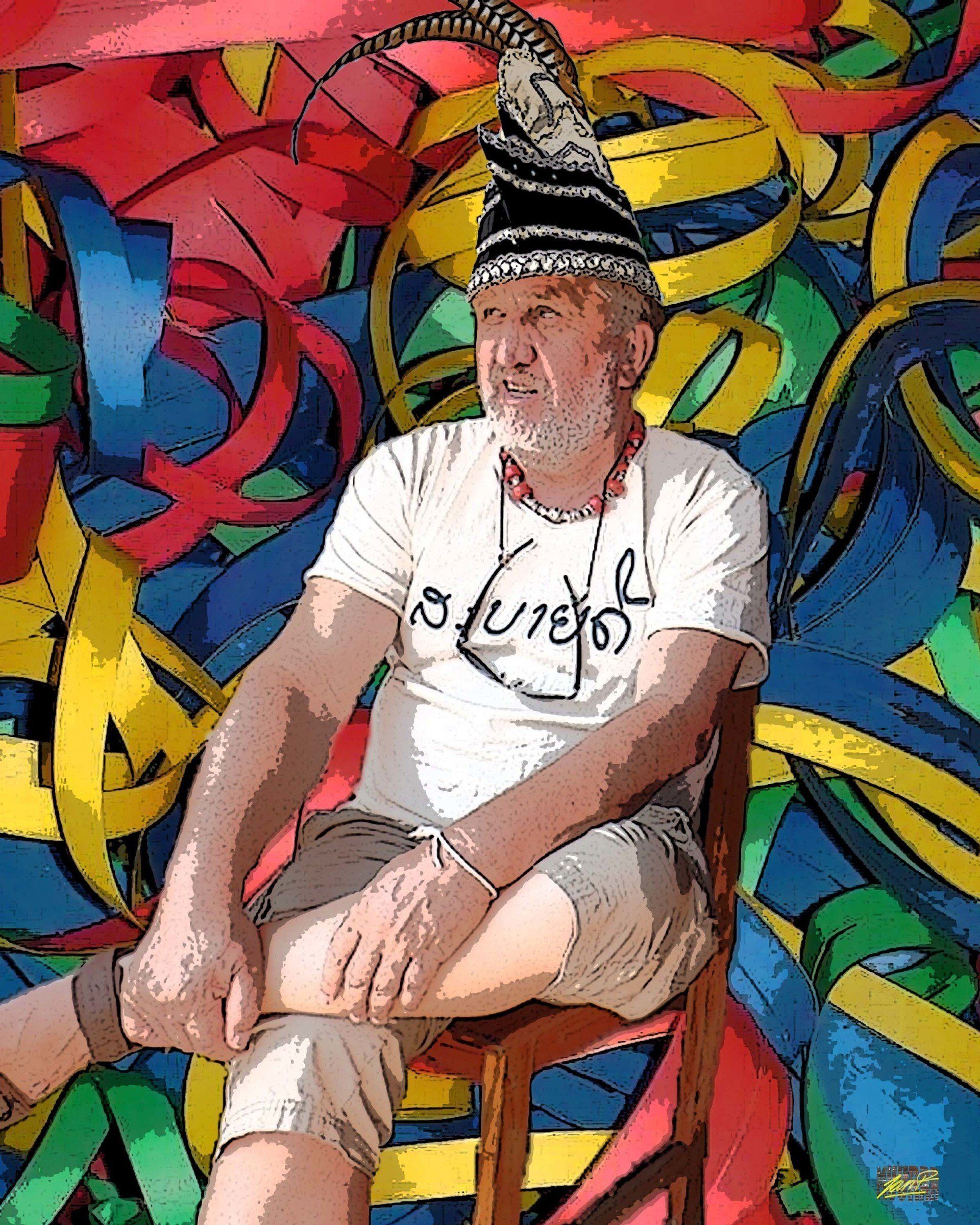 Uitzicht kleurrijk kunst