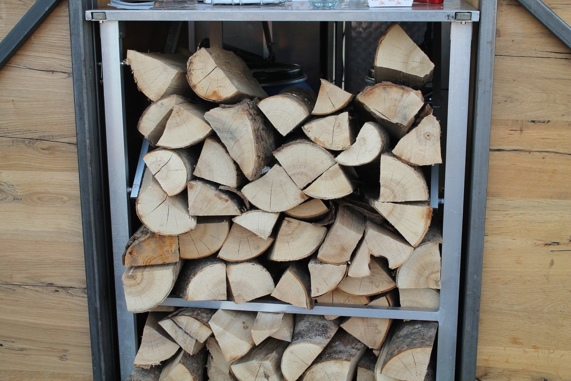 Hout voor de BBQ