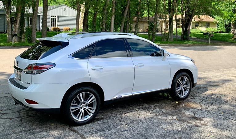 White Lexus RX350 at Exquisite Auto Spa
