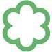 Icon grüne Blume