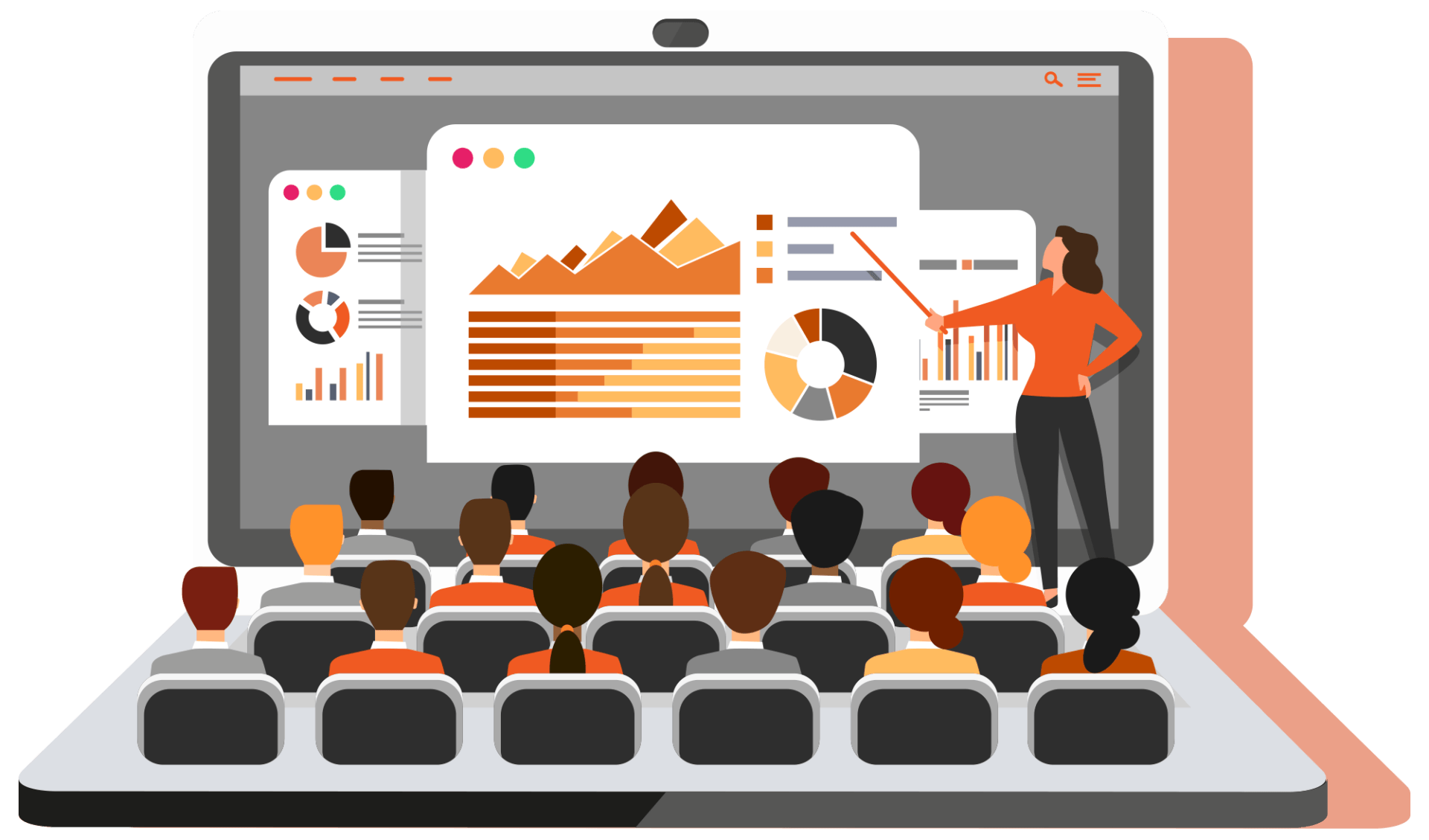 Virtual corporate event