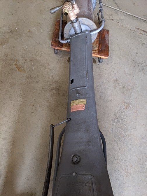 After Paint Removal of Old Gas Pump — Indiana, PA — Keystone Dustless Mobile Media Blasting LLC