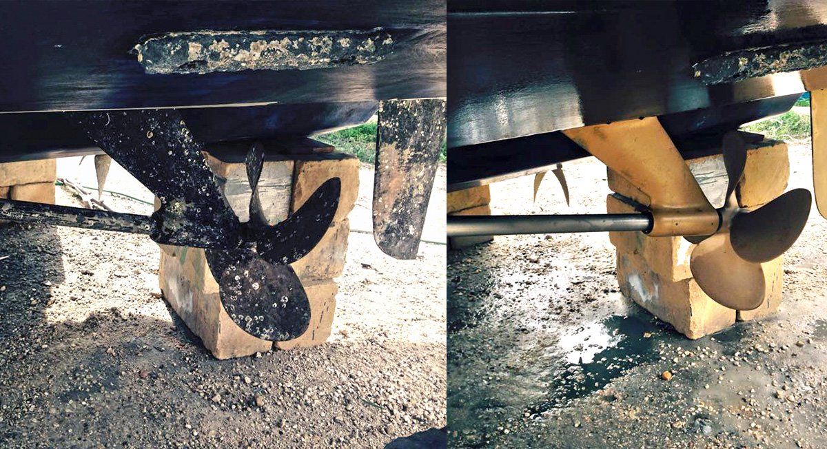 Barnacle Removal on Propeller Shafts — Indiana, PA — Keystone Dustless Mobile Media Blasting LLC
