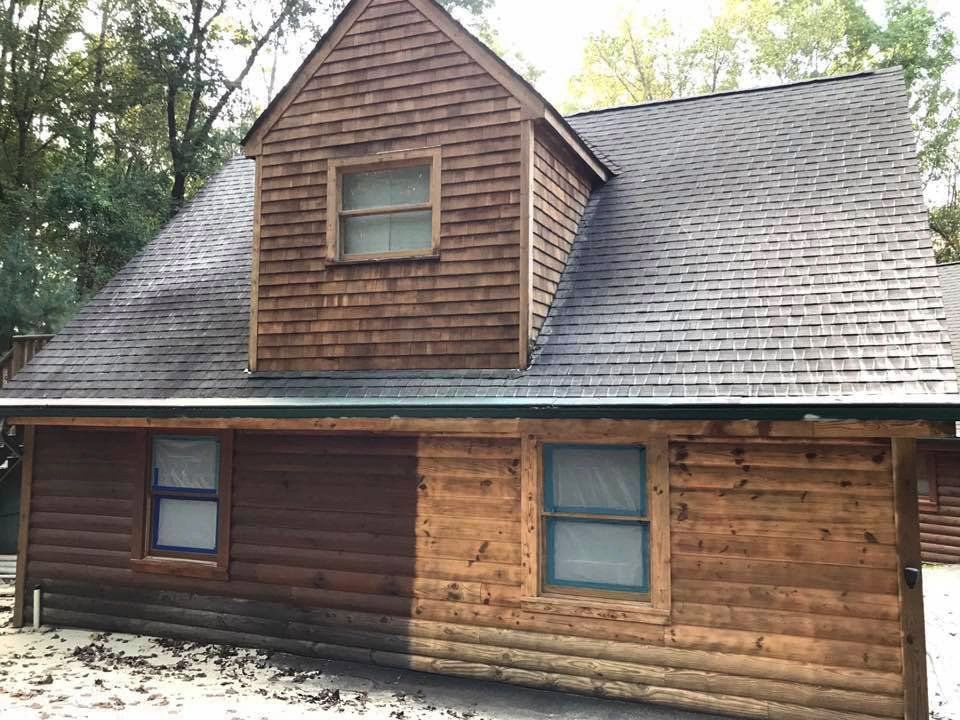 Before and After of Wooden House Restoration — Indiana, PA — Keystone Dustless Mobile Media Blasting LLC