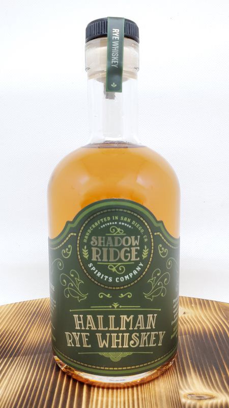 Shadow Ridge hallman rye whiskey