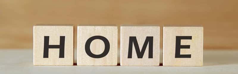 Blocks spelling the word 