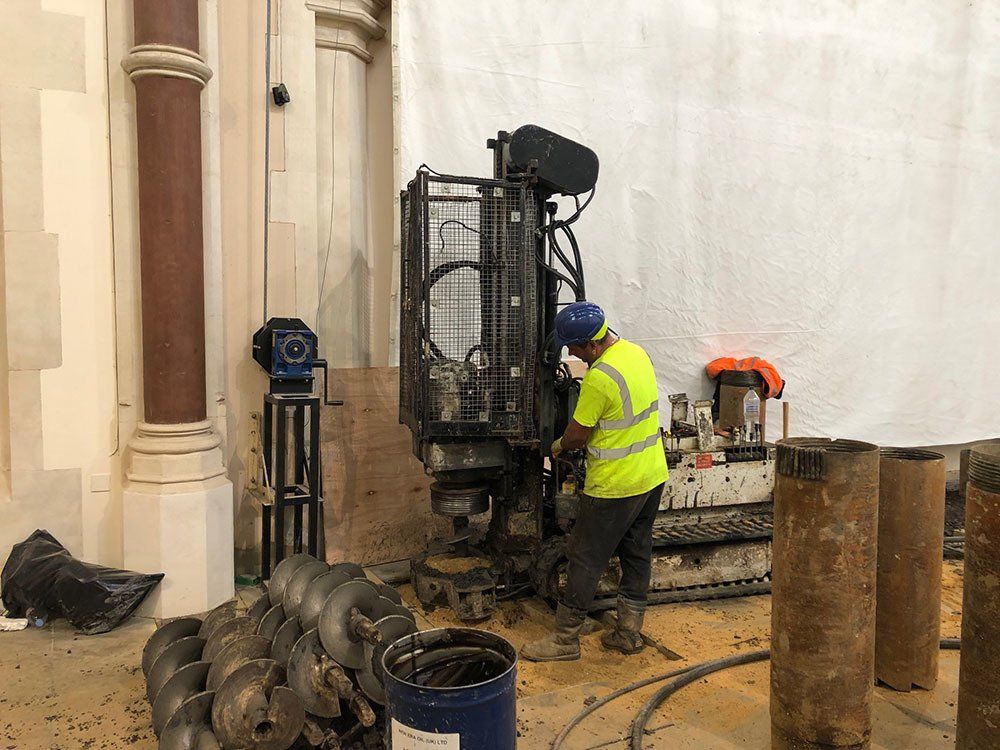 Images of Purkelly Foundation Specialists at work across London & Essex