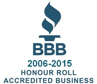 BBB Honour Roll logo: blue torch above 