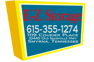 A sign for ez storage in nashville tennessee