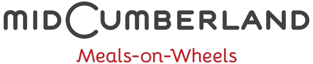 A logo for mid cumberland meals on wheels