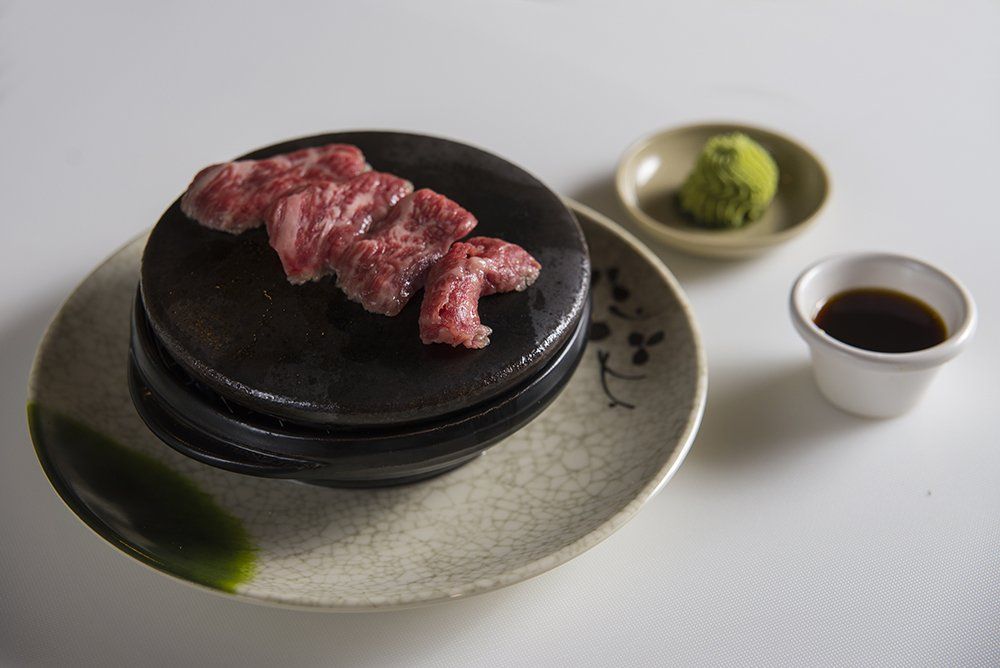 Premium hibachi steak served at Volcano Steak & Sushi
