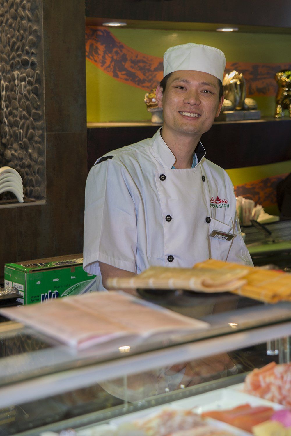 Hibachi chef at Volcano Steak & Sushi in West Berlin, NJ