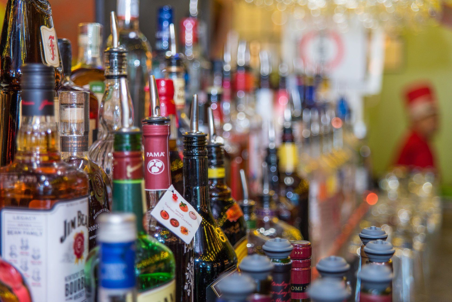 Premium spirits and cocktails at Volcano Steak & Sushi