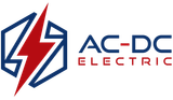 The logo for ac-dc electric shows a lightning bolt in a hexagon.