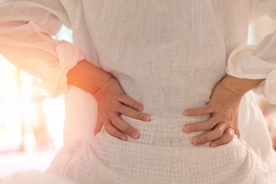 Pregnant Woman Having Back Pain — Villa Park, CA — Villa Park Chiropractic Pregnant Woman Having Back Pain — Villa Park, CA — Villa Park Chiropractic
