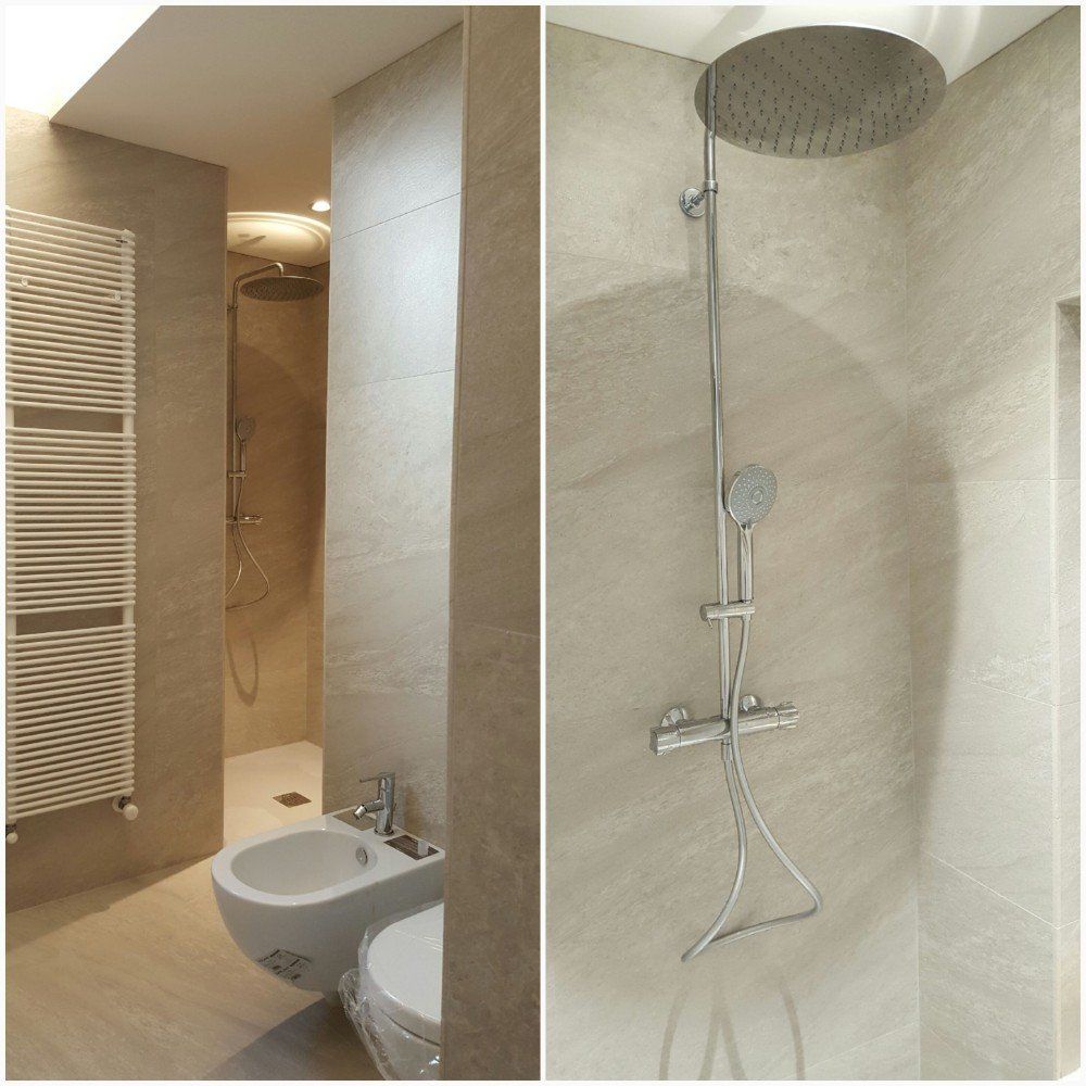 bagno moderno con box doccia