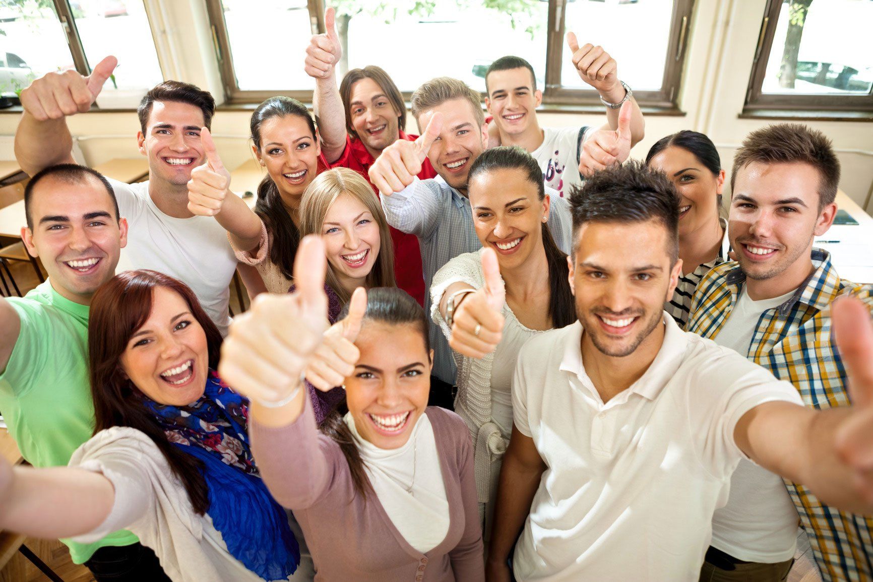 people thumbs up