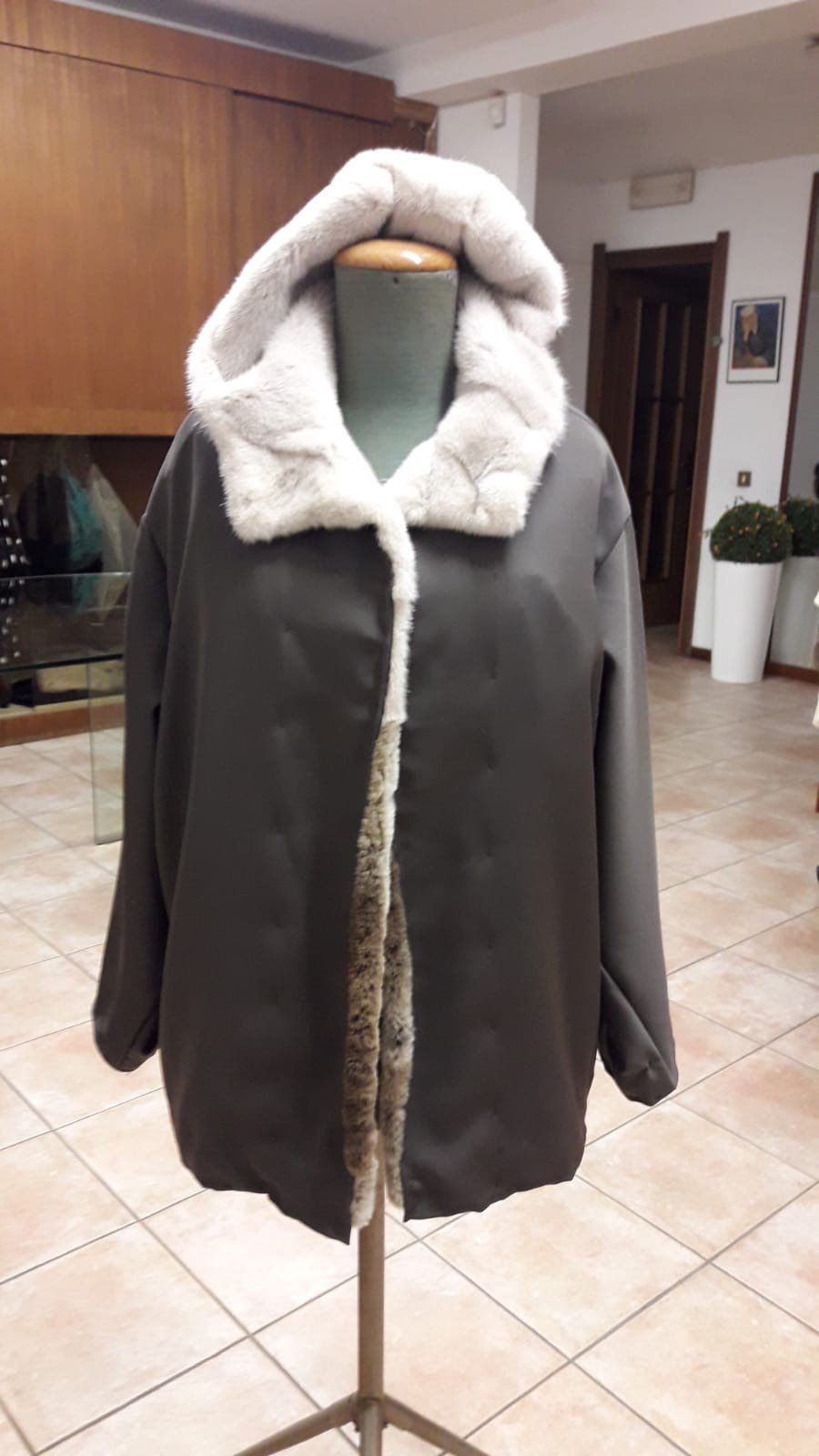 giacca tessuto con interno fronte