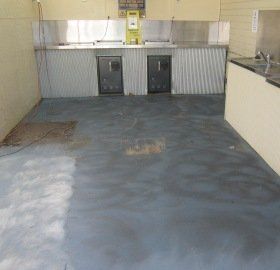 Before Flake Flooring
