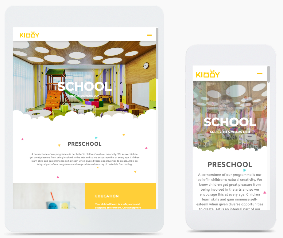 Kindergarten Website Builder