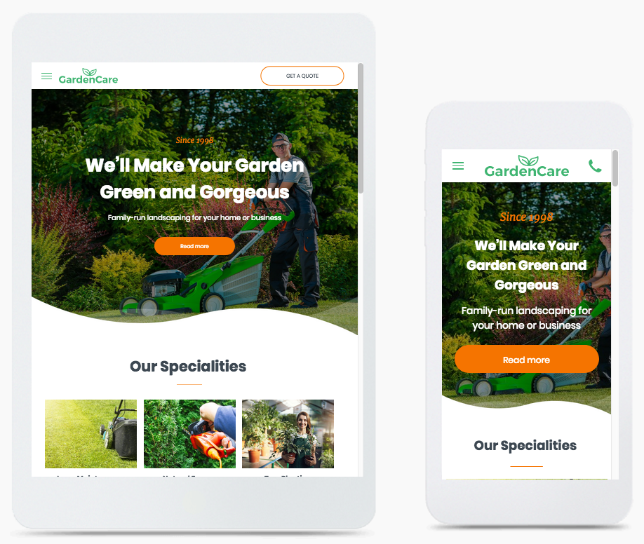 Landscaping Website Builder