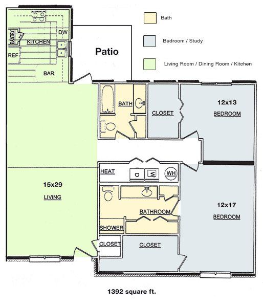 Quail Run Apartments floor plans