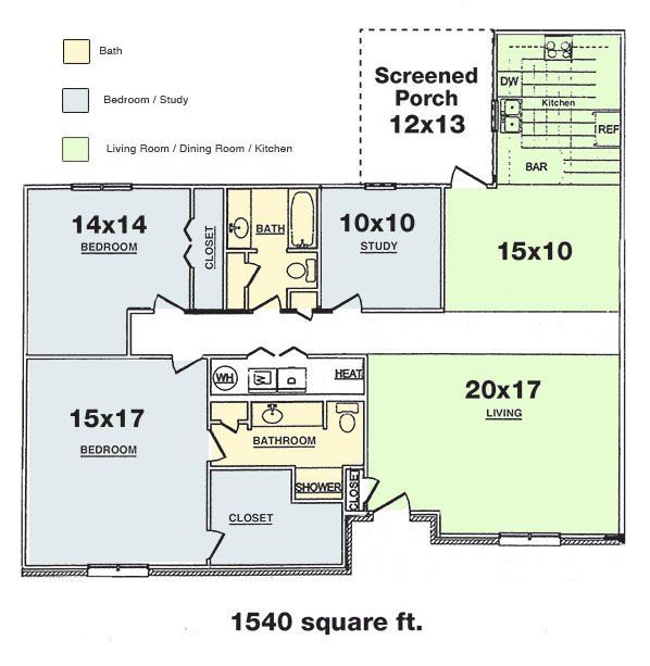 Quail Run Apartments floor plans