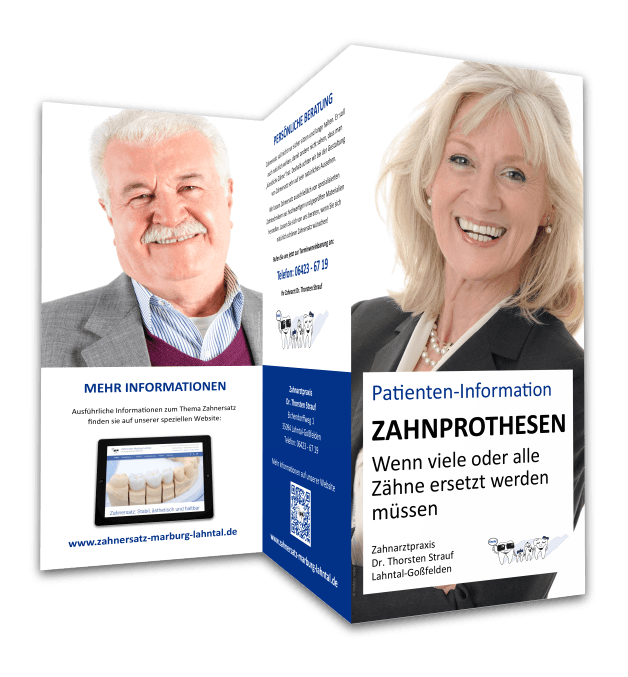 Flyer Zahnprothesen Flyer Zahnprothesen
