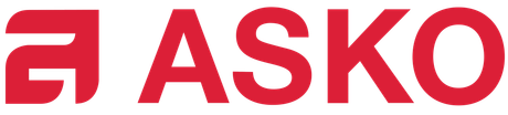 Red logo consisting of a stylized icon and the text 