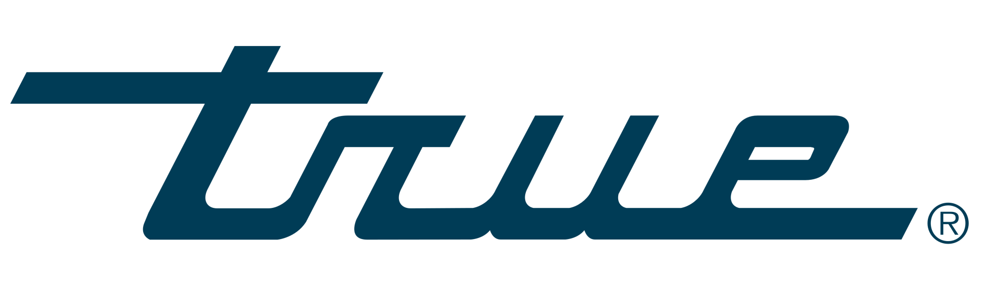 Un logotipo azul marino con la palabra 