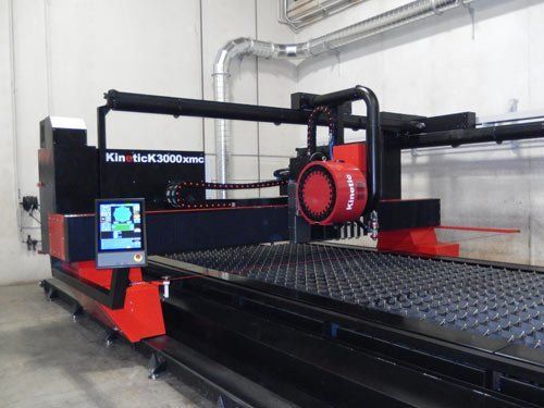 View of a machine for profiling