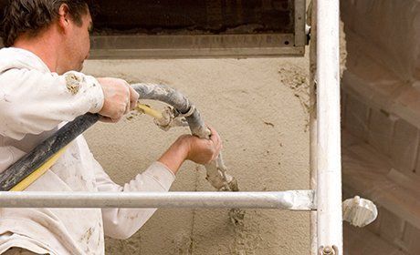 spray plastering