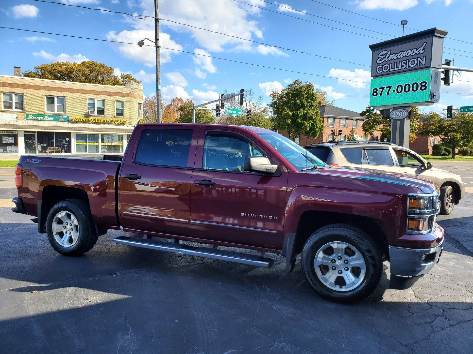 A truck in need of car dent repair near Buffalo, NY