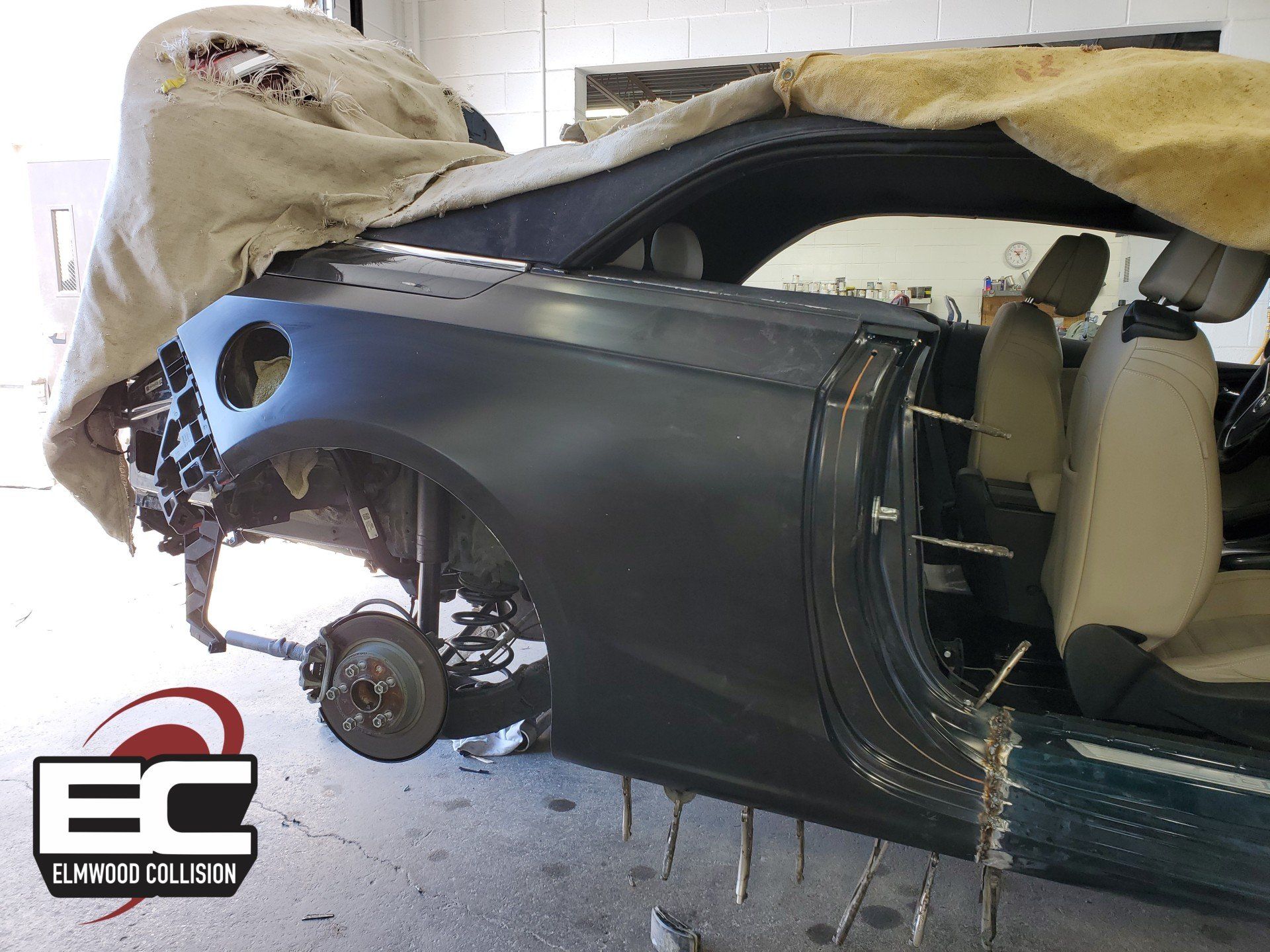 Elmwood Collision 2018 Buick Cascada with new quarter panel fitted