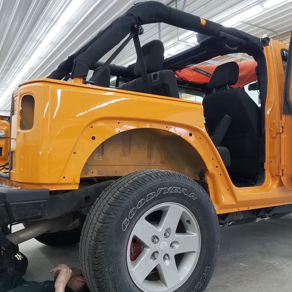 New Quarter Panel on a Jeep at Elmwood Collision in Tonawanda New York