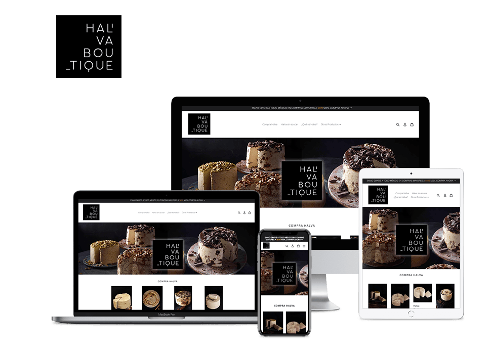 Comercio Electronico Responsivo Halva Boutique en Bilda bar