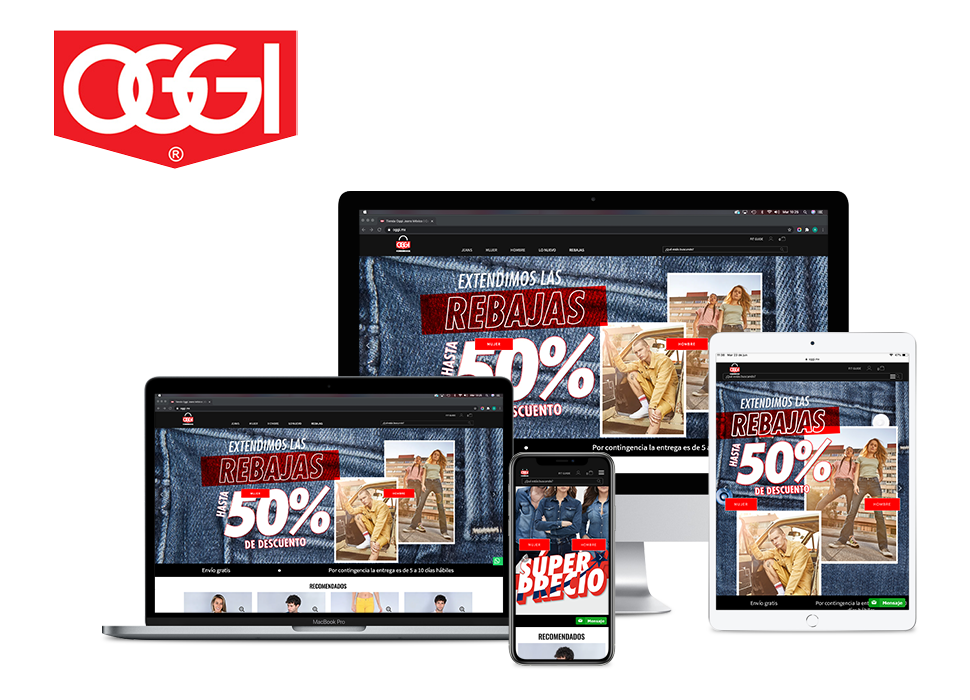 Creacion Tienda Oggi en Vtex por Pengo stores