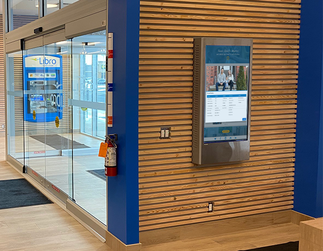 Libro interactive kiosk example