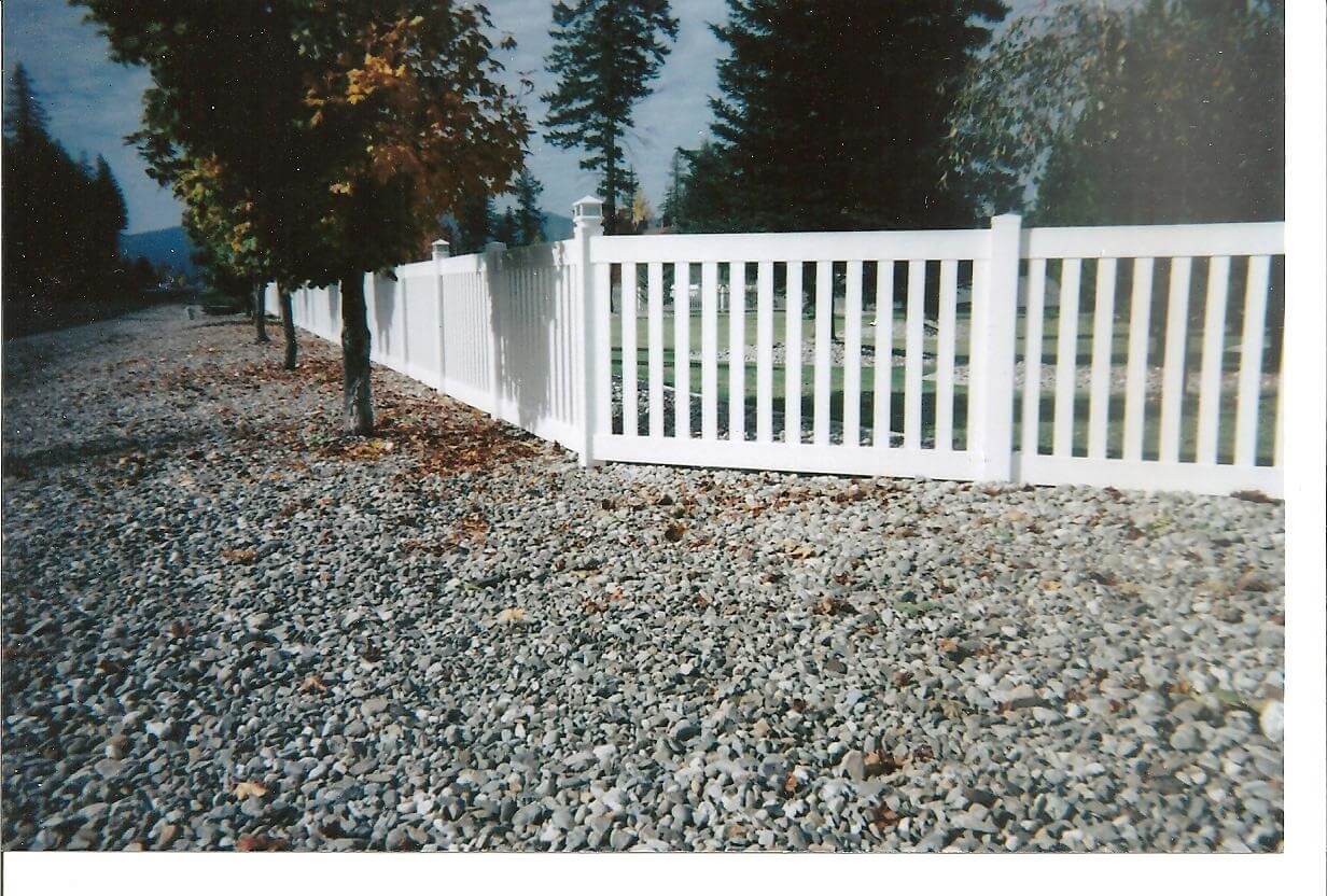 Commercial White Fences — Hayden, ID — American Fence Company