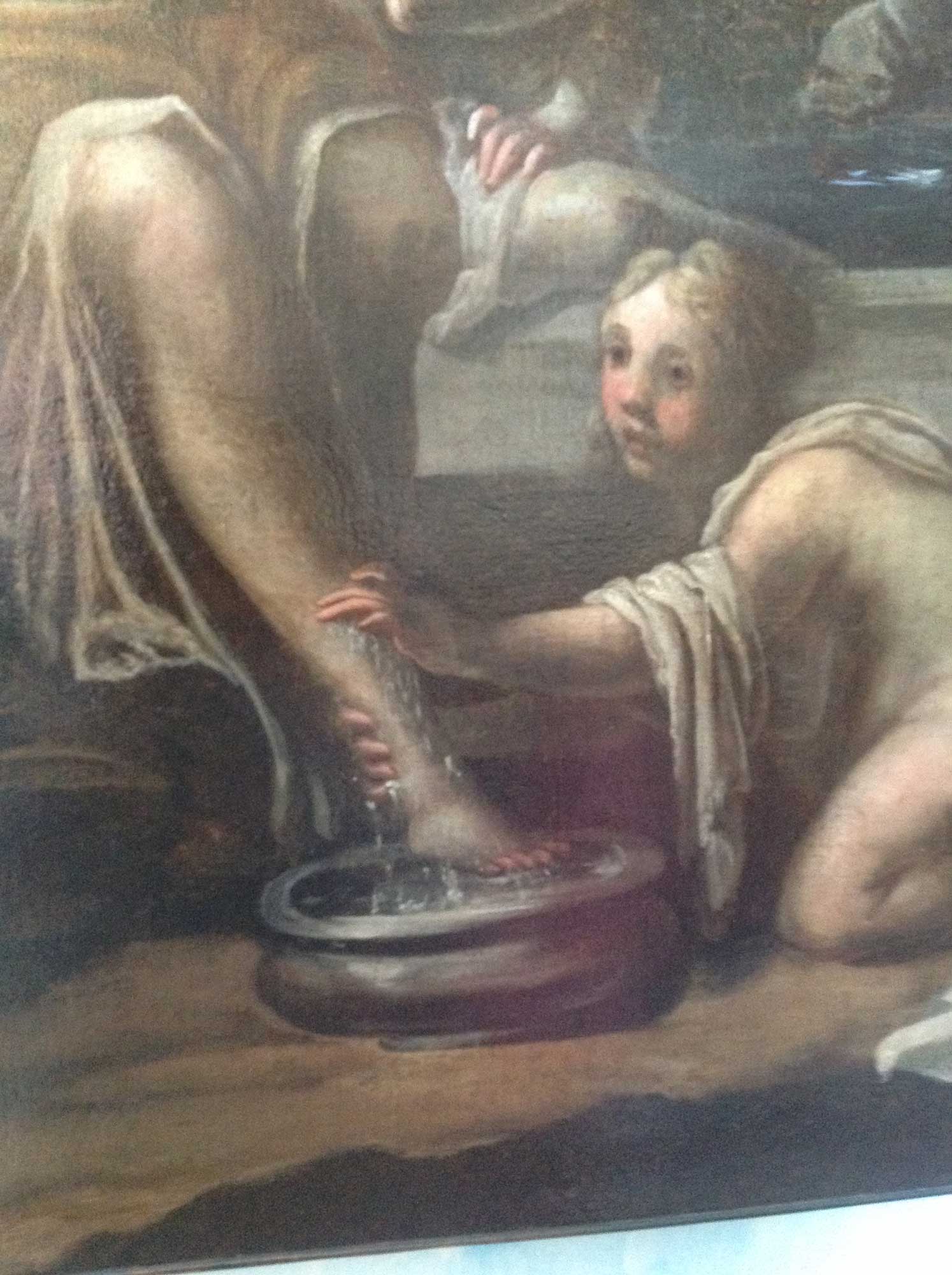 dettaglio quadro d'epoca