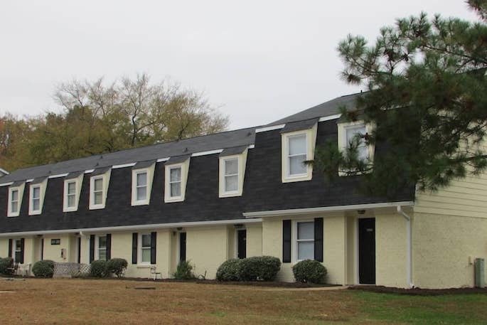 Two-story, dutch-style apartment building
