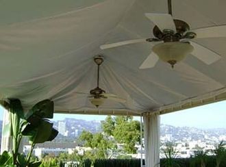 Retractable Awnings — Awnings with Ceiling Fan in Los Angeles, CA Retractable Awnings — Awnings with Ceiling Fan in Los Angeles, CA