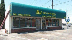 Commercial Awnings Los Angeles Ca — BJ Light Blue Canvas in Los Angeles, CA